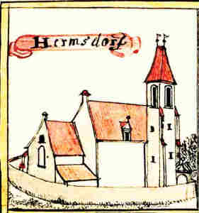 Hermsdorf - Koci, widok oglny